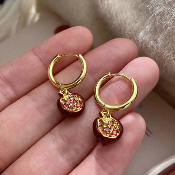 18K Gold Plated Pomegranate Jewelry Set