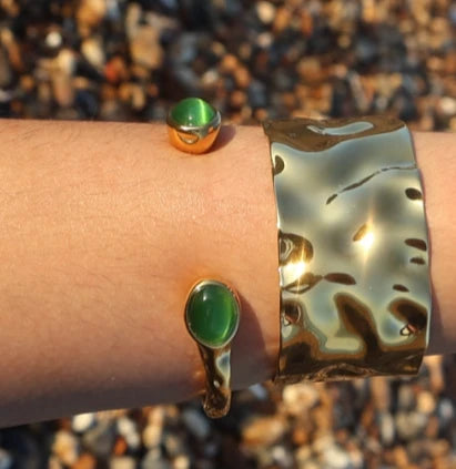 Luxury stainless steel gold bracelets for women – durable, hypoallergenic, and stackable wrist jewelry for modern minimalist style.