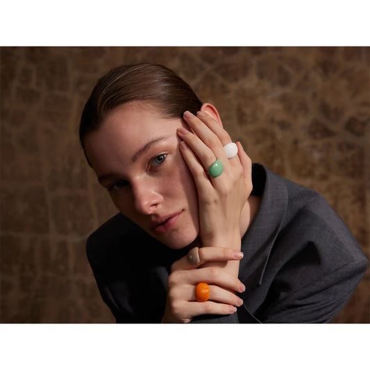 Sangria - Multi-Color Candy Enamel Ring