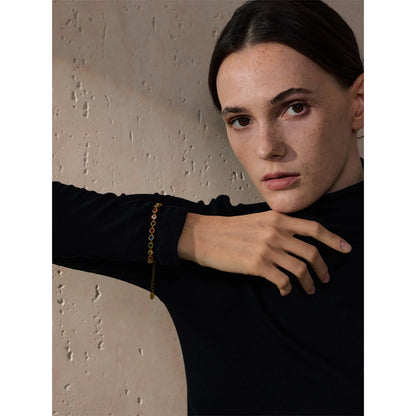 Marigold - Zirconia Cast Necklace And Bracelet