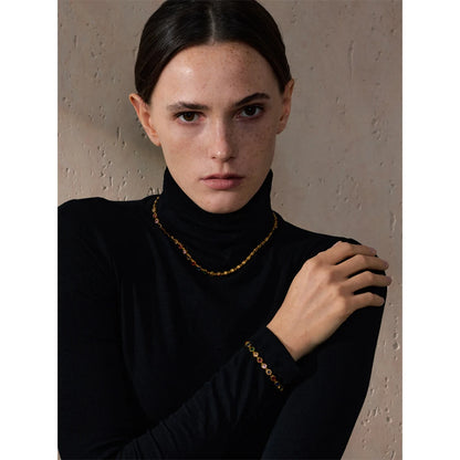 Marigold - Zirconia Cast Necklace And Bracelet
