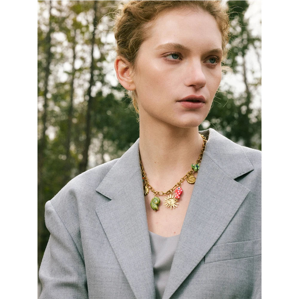 Aquata - Ceramic Conch Necklace