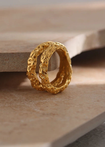 Evelyn - Stainless Steel Round Rings