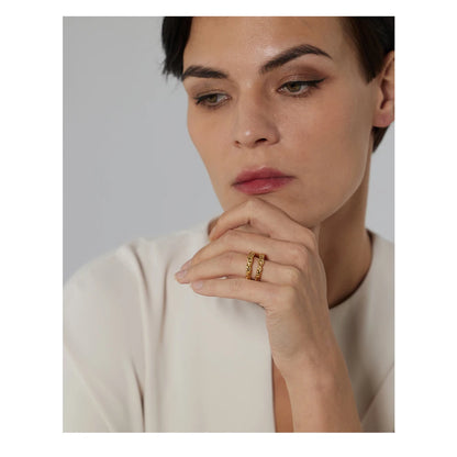 Evelyn - Stainless Steel Round Rings