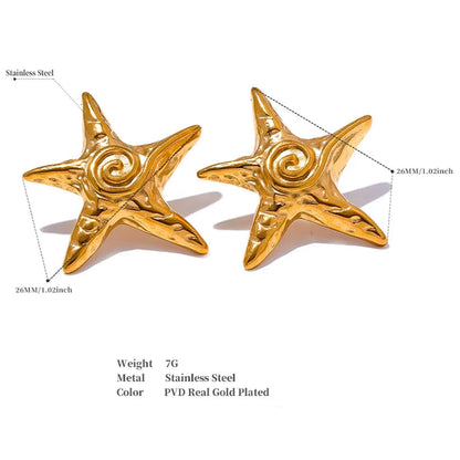 Orion - Rust-Proof Starfish Earrings