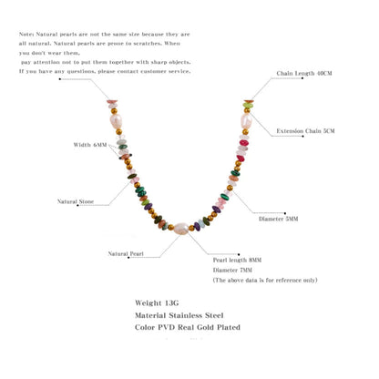 Lavinia - Handmade Colorful Stone Necklace