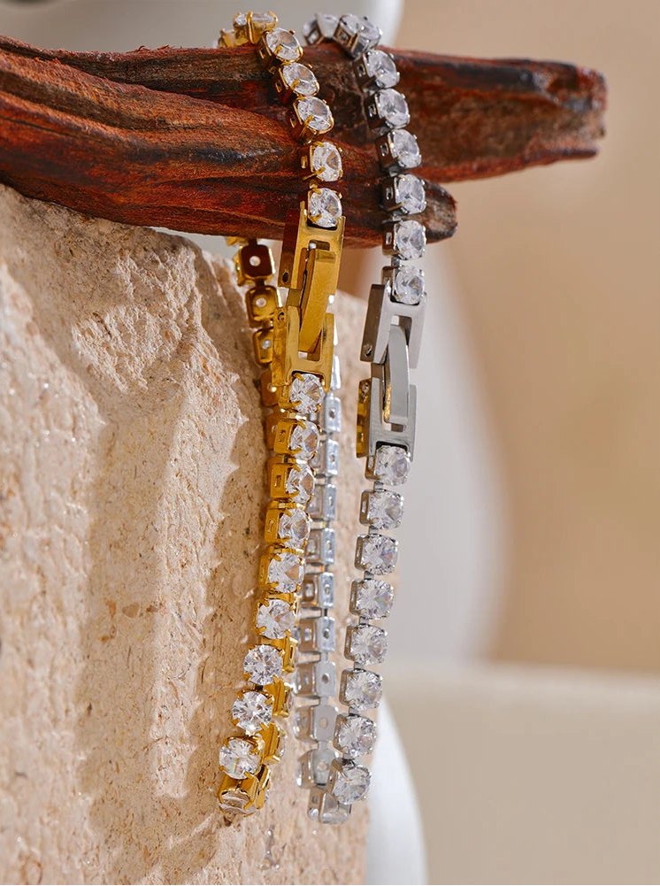 Alba - Zirconia Chain Bracelet
