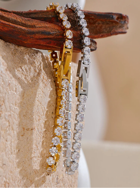Alba - Zirconia Chain Bracelet