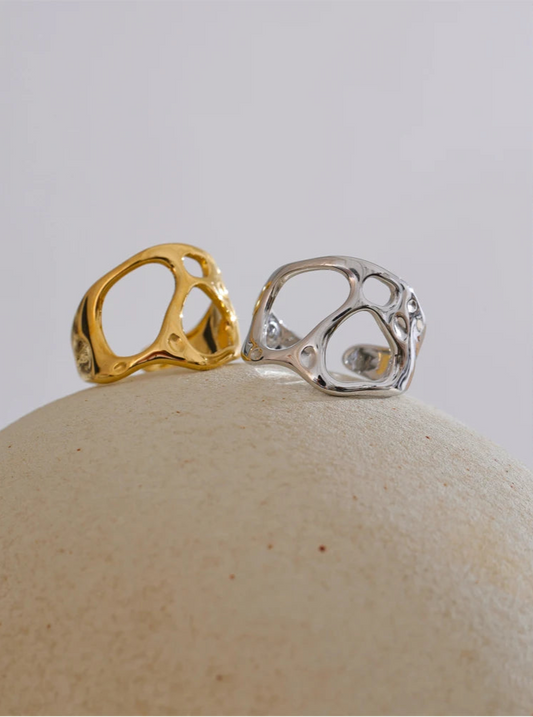 Ishtar - Adjustable Hollow Open Ring