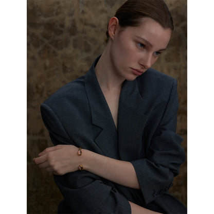 Andromeda - Natural Stone Golden Cuff