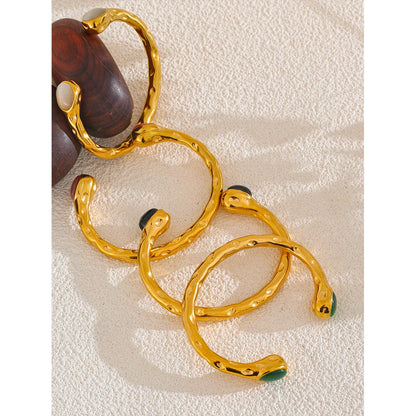 Andromeda - Natural Stone Golden Cuff