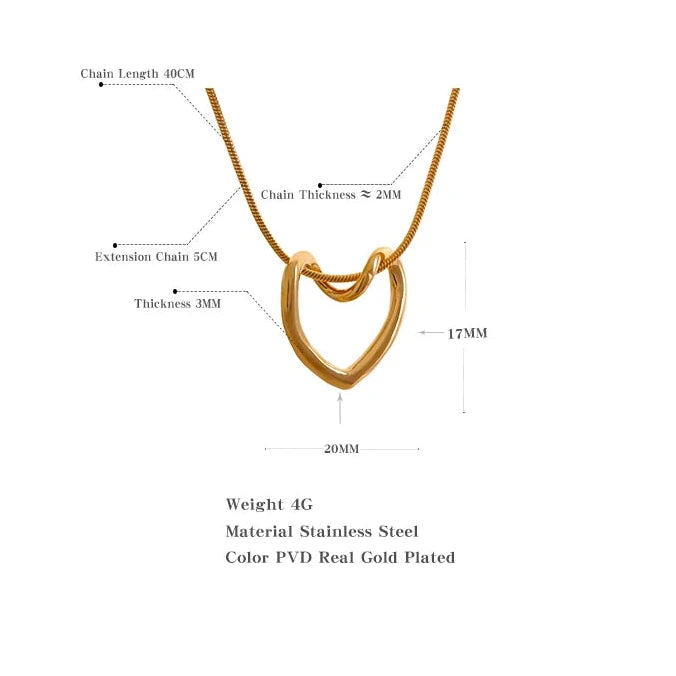Isolde - Heart Hollow Pendant