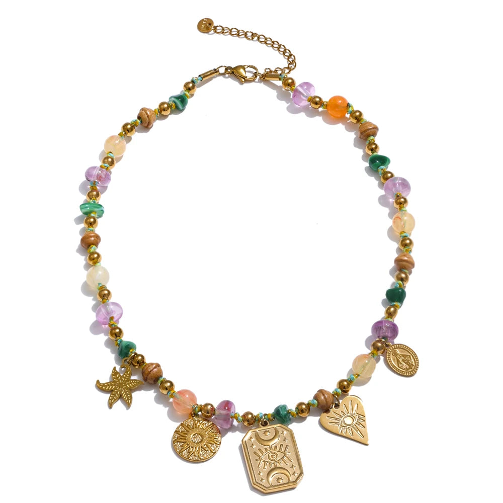 Cassiopeia - Waterproof Natural Stone Necklace