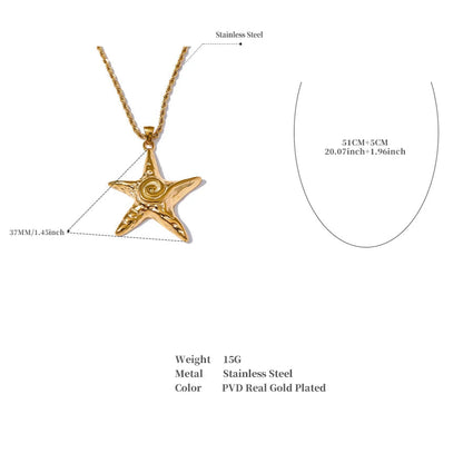 Orion - Rust-Proof Starfish Necklace