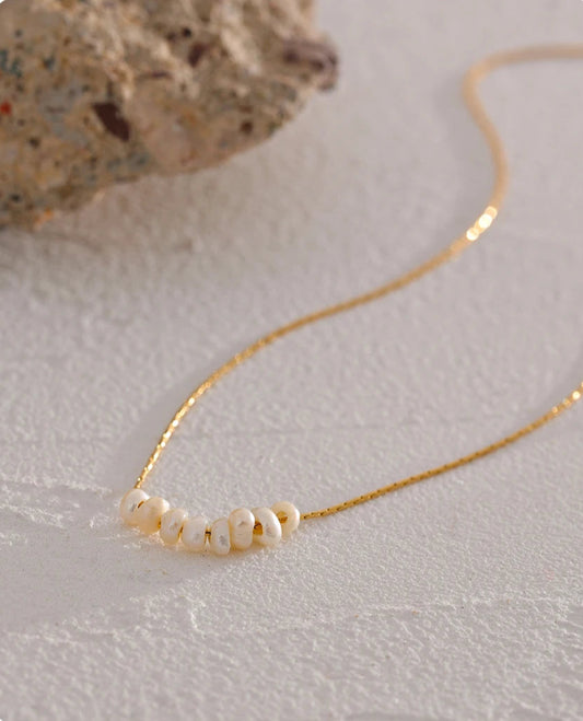 Dorothy - Natural Pearls Chain Collar