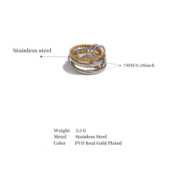 Katniss - Finger Stacking Rings