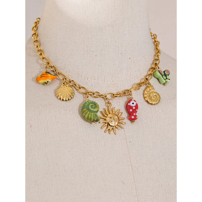 Aquata - Ceramic Conch Necklace