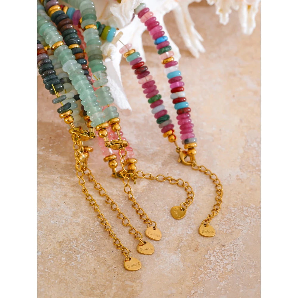 Cassandra - Waterproof Stone Beads Necklace