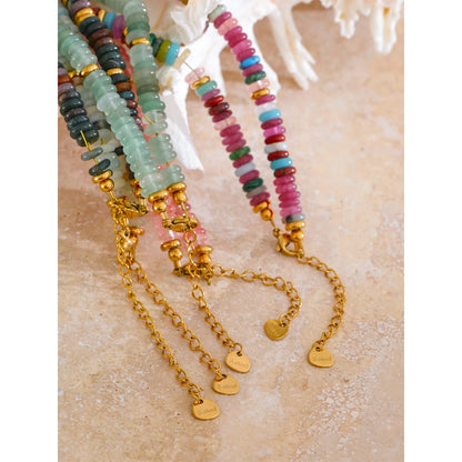 Cassandra - Waterproof Stone Beads Necklace