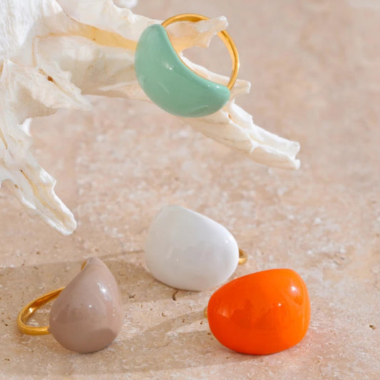 Sangria - Multi-Color Candy Enamel Ring