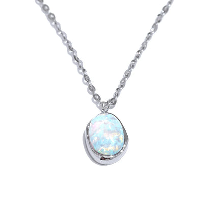 Selene - Minimalistic Opal Necklace