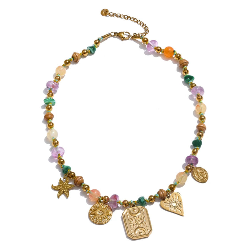 Cassiopeia - Waterproof Natural Stone Necklace