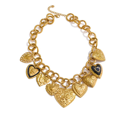 Virelai - Heart Charms Necklace