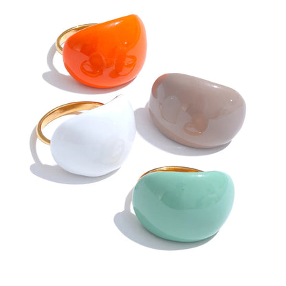 Sangria - Multi-Color Candy Enamel Ring