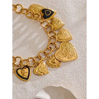 Virelai - Heart Charms Necklace