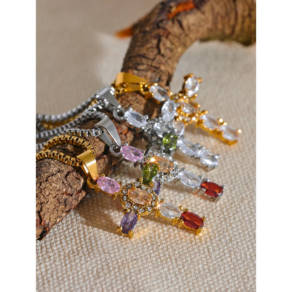 Diana - Colorful Cross Pendant