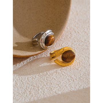 Tigress - 18K Gold Plated Stainless Steel Ring