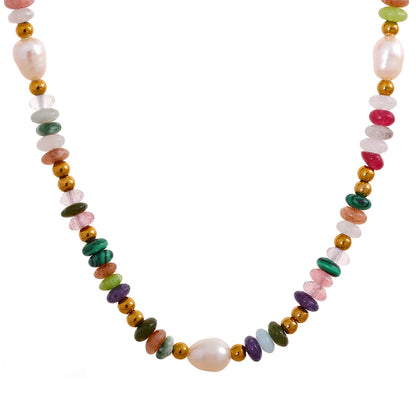 Lavinia - Handmade Colorful Stone Necklace