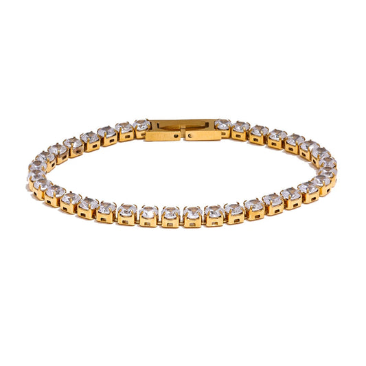 Alba - Zirconia Chain Bracelet