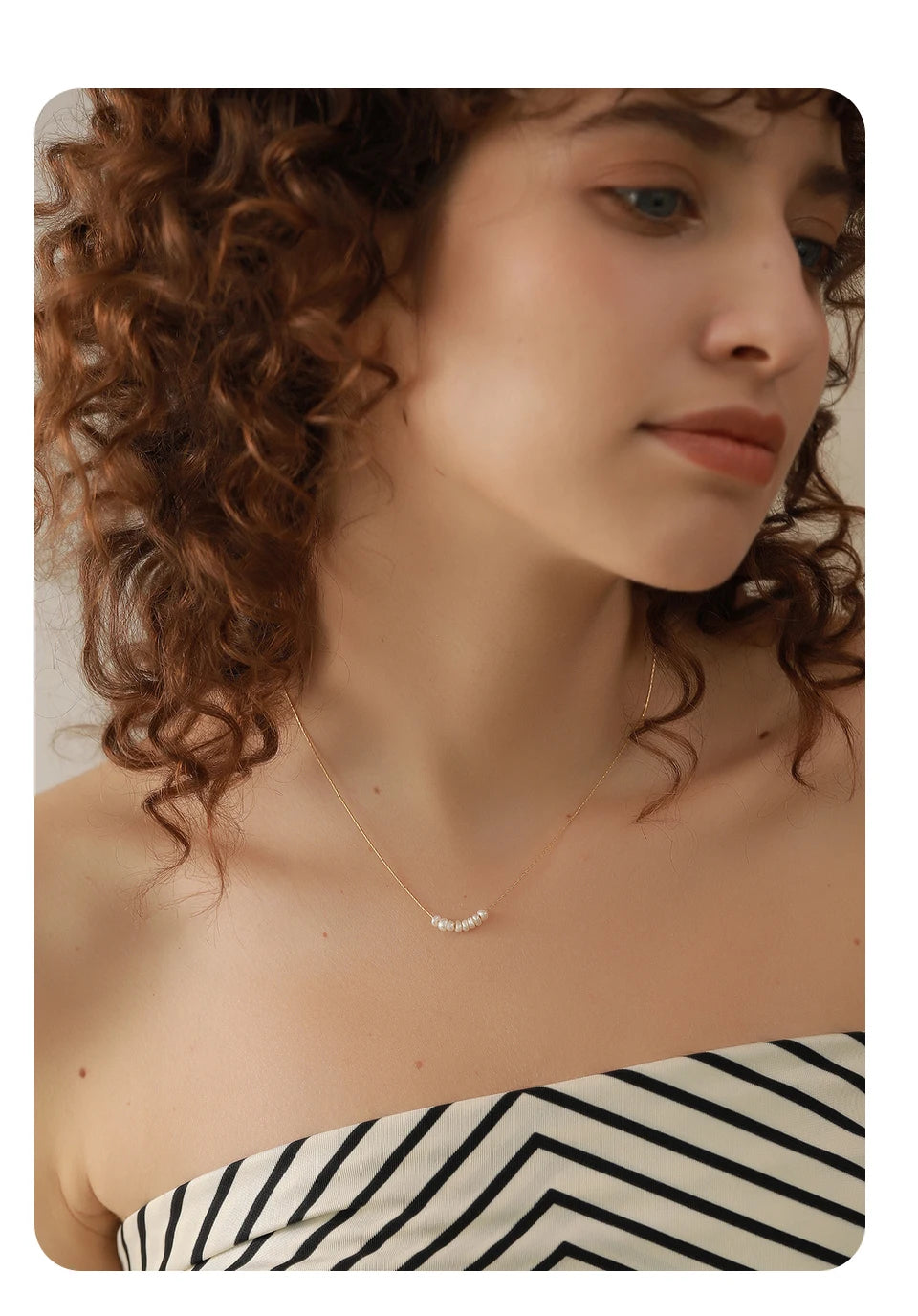 Dorothy - Natural Pearls Chain Collar