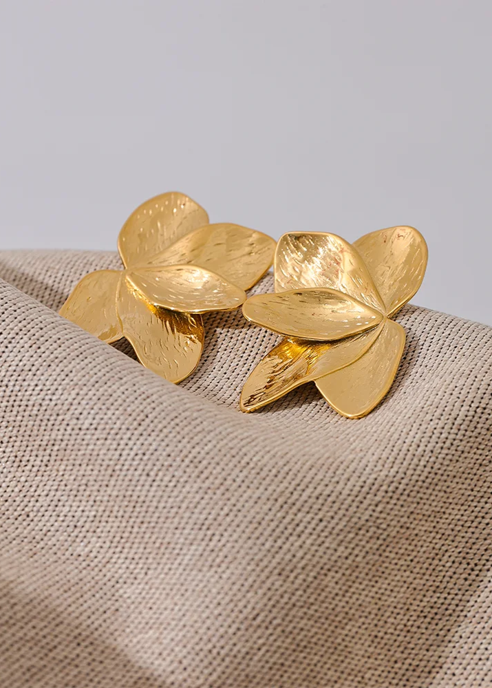 Margaux - 18K Gold Plated Stainless Steel Stud Earrings