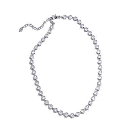 Marigold - Zirconia Cast Necklace And Bracelet
