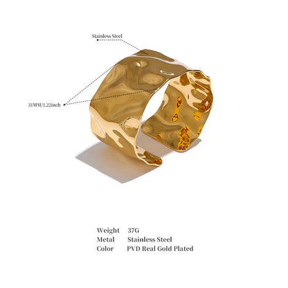 Stella Maris - Wide Cuff Open Bracelet