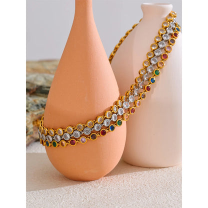 Marigold - Zirconia Cast Necklace And Bracelet
