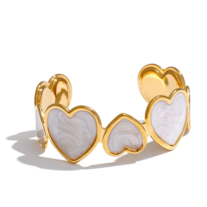 Hellen - Enamel Heart Bracelet