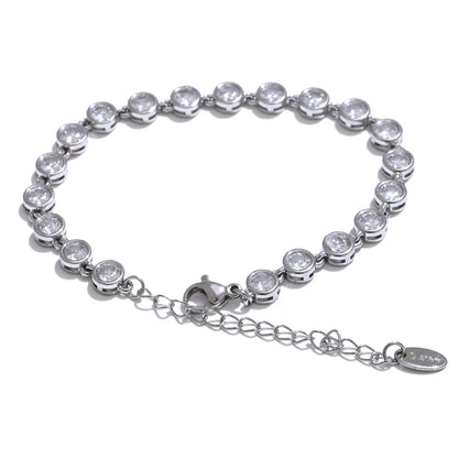 Marigold - Zirconia Cast Necklace And Bracelet