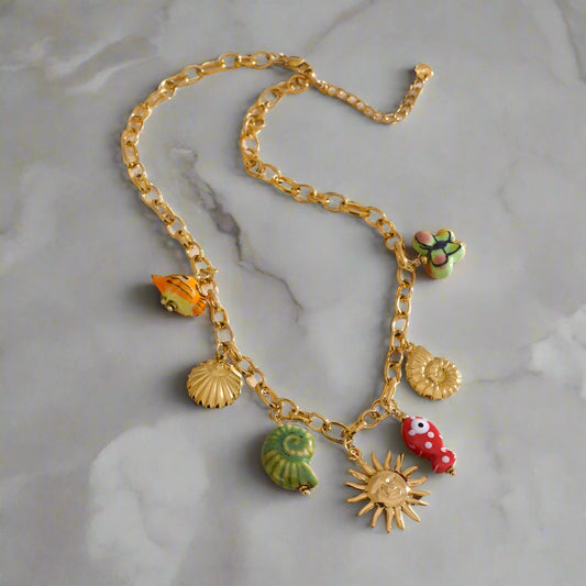 Aquata - Ceramic Conch Necklace