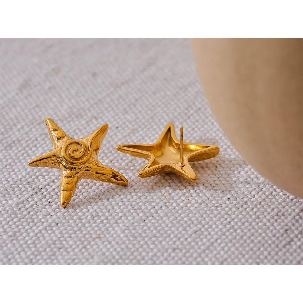 Orion - Rust-Proof Starfish Earrings